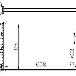 RADYATÖR VECTRA B AC KLİMASIZ MEK BRAZİNG 608x358x26 1300159-1300160-1300180-1300185