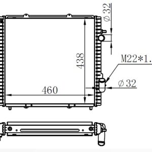 RADYATÖR BRAZİNG EXP DZL KLİMASIZ MEK 460x438x32