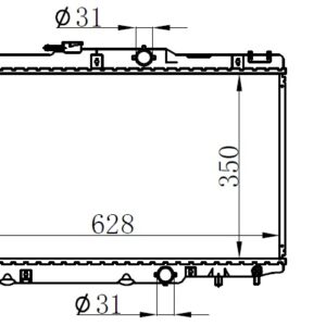 RADYATOR BRAZİNG MT 347X628X16 COROLLA E11 1997 646281