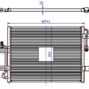 KLİMA KONDENSERİ ALBEA 1.2-1.6 445x350x16