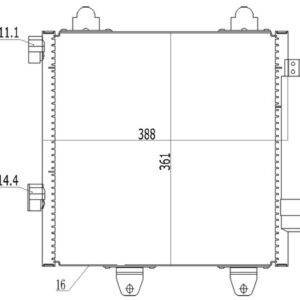KLİMA RADYATÖRÜ KONDENSERİ P107 05 14 1.0İ 12V-1.4HDİ 05  C1 1.0İ 12V-1.4HDİ 05