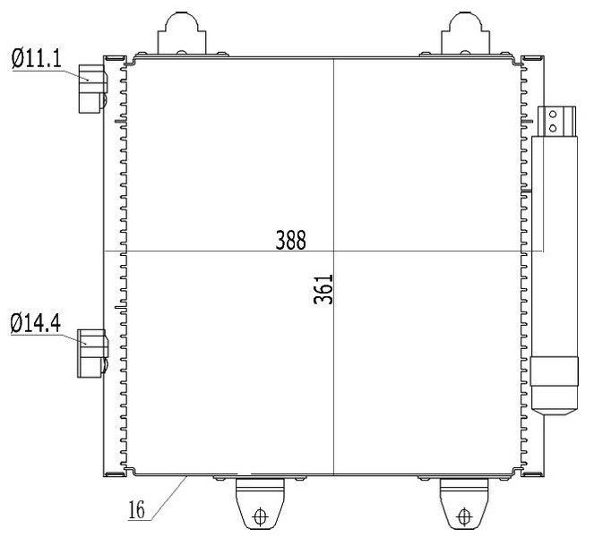KLİMA RADYATÖRÜ KONDENSERİ P107 05 14 1.0İ 12V-1.4HDİ 05 C1 1.0İ 12V-1.4HDİ 05