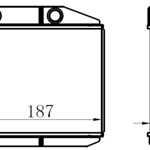 KALORİFER RADYATÖRÜ BRAZİNG CORSA D 06  CORSA E 14  ADAM 14  MITO-DOBLO III-LINEA-FIORINO-PRATICO- GRANDE PUNTO 1.2-1.3-1.4 BORULU TİP