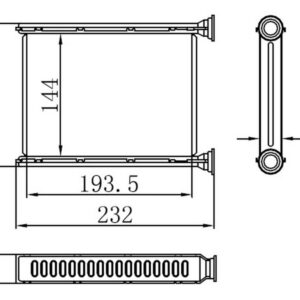 KALORİFER RADYATÖRÜ BRAZİNG FLUENCE 1.5 DCİ MGN III 08   144X193X26 OTO.-MEK.