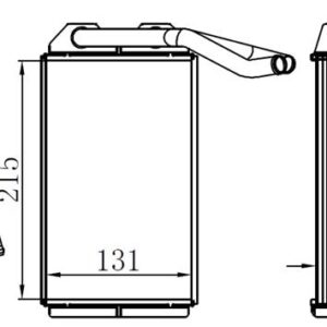 KALORİFER RDAYATÖRÜ BRAZİNG COROLLA AE101 215x130x32