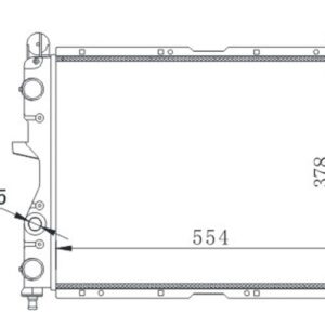 RADYATÖR TMPR 2.0 İ AC KLİMASIZ MEK 558x367x36 ALÜMİNYUM 82440263-7635141-71735347