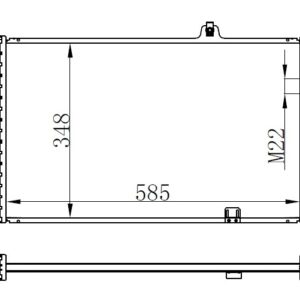 RADYATÖR ASTRA F 1.4-1.6-1.8-2.0 AC MEK 590x377x34 1300116-1300147-1300116-1300147