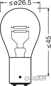 AMPUL 12V 1016 STOP 21/5W ÇİFT DUY ŞAŞI TIRNAK
