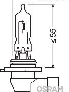 AMPUL 12V HB3 9005 60W P20d