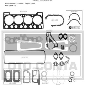 MOTOR TAKIM CONTASI R9 1.6 FAIRWAY-OPTİMA KEÇELİ SUBAP LASTİKLİ 7701465227