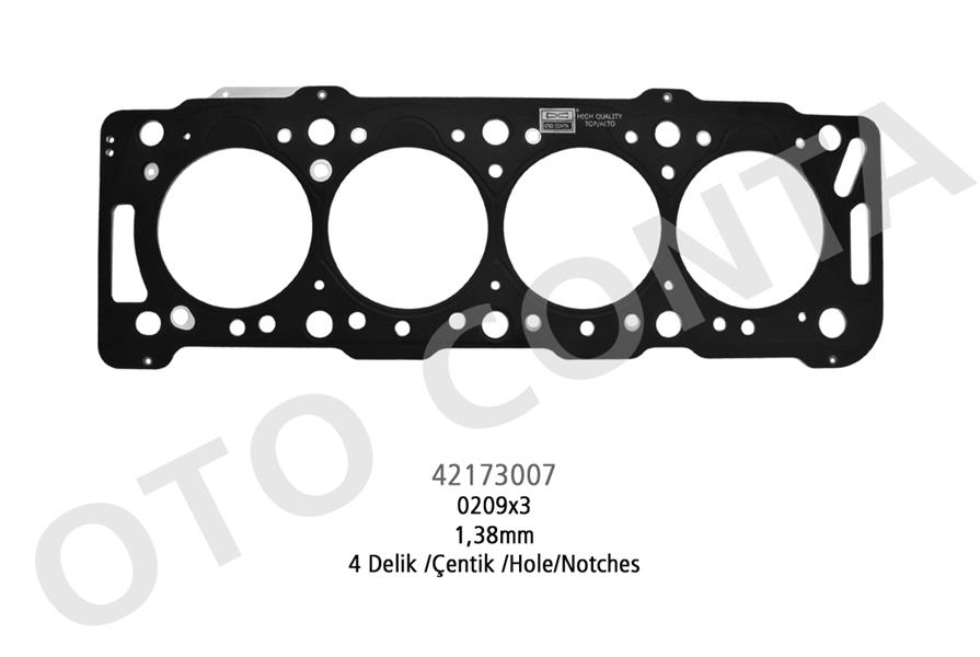 SKC 4 DELİK 1.38m ÇELİK P206-P306-PARTNER-BERLINGO 1.9 DW8 0209.X3