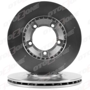 ÖN FREN DİSKİ HAVA KANALLI HYUNDAI H100 2.5L D4BA D4BF 4D55 4D56 PANELVAN 94-05 / 2.6L D4BB KAMYON ET 96-03 253 çap x 5 bijon - Adet disk fiyatıdır