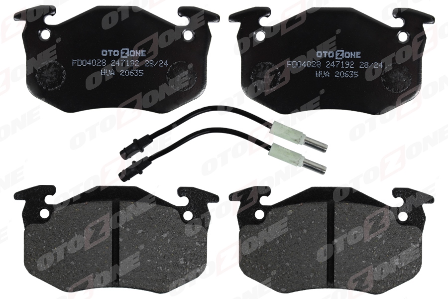 ÖN DİSK FREN BALATASI PEUGEOT 205 1.0/1.1/1.4 02/83 - 07/87-305 1.5/1.5D/1.6/1.8D/1.9D 11/82-12/88