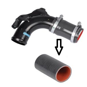 TURBO HORTUMU METAL PARÇA HARİÇ 47.5mm x 54.5mm 94.5cm / ORD B MAX-C MAX II-TOURNEO-COURİER 1.5