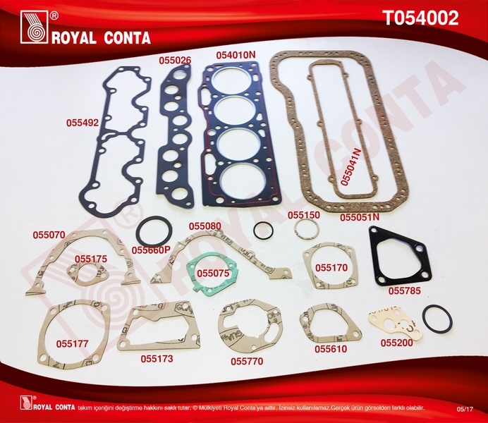MOTOR TAKIM CONTA STD. KEÇESİZ UNO-TİPO-PALIO-MAREA 1.4 5892410
