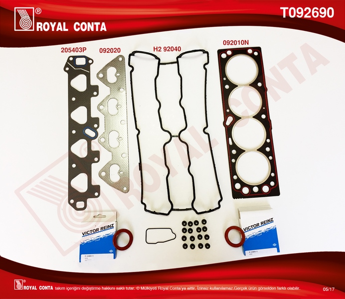 ÜST TAKIM CONTA KEÇELİ-SUBAP LASTİKLİ ASTRA F-ASTRA G-CORSA B-VECTRA B 1.6I 16V-ZAFIRA 1.6 16V