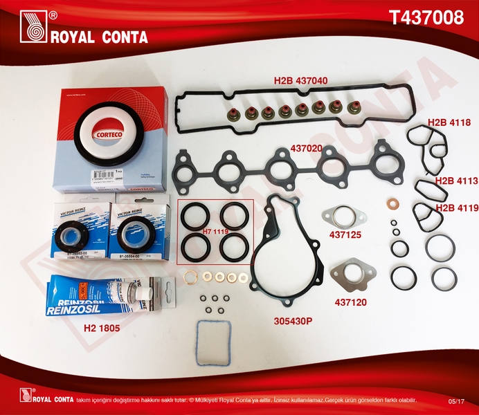 MOTOR TAKIM CONTA REINZ KEÇELİ S.LASTİKLİ SKCSİZ FIESTA 02 08 FUSION 02 08 1.4 TDCI 206-307 C3C2-C3I-C3II-C3III-XSARAII-NEMO-206-207-307-BIPPER DV4