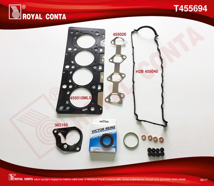 ÜST TAKIM CONTASI REINZ KEÇELİ SUBAP LASTİKLİ MGN II-KNG-CLIO-LOGAN SANDERO 1.5 DCI K9K