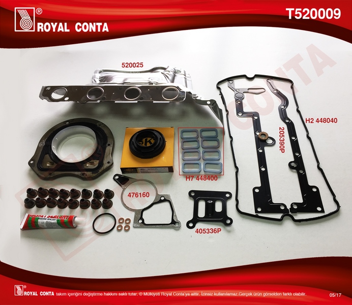 MOTOR TAKIM CONTA SKT KEÇELİ S.LASTİKLİ SKCSİZ TRANSIT V.347 2.2 06 11 BOXER-JUMPER-DUCATO 2.2HDI 06