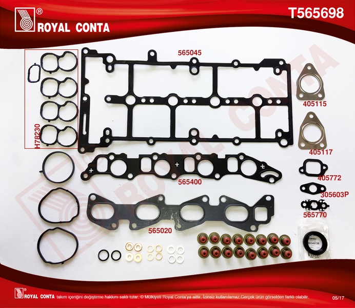 ÜST TAKIM CONTASI CORTECO KEÇELİ REINZ SUBAP LASTİK SKC SİZ DOBLO-LINEA-BRAVO II 1.6 DMTJ 71754668