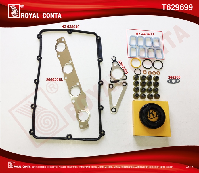 ÜST TAKIM CONTA SKT KEÇ. SUBP.LASTİK SKC SİZ TRANSIT V348 11 14 V363 14 RANGER 12 2.2TDCI 155PS EURO5 A.CEKER