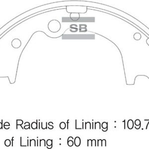 ARKA KAMPANA PABUÇ BALATA HYUNDAI H-1 2.5L D4CB LİBERO kamyonet 01- 5830547A00
