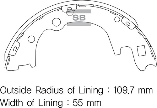 ARKA KAMPANA PABUÇ BALATA HYUNDAI H100 2.5L Kamyonet 04- 5830544A60-5830544A70-5830544A50