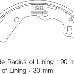 ARKA PABUÇ BALATA PICANTO 1.0-1.1 CRDI 04   GS8754