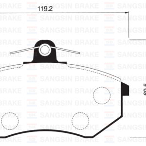 ÖN FREN BALATA İNCE VW GOLF II III / POLO CLASSIC 95-  / PASSAT 88-97 / CADDY 95-04 / SEAT CORDOBA / IBIZA GDB1048-GDB1044