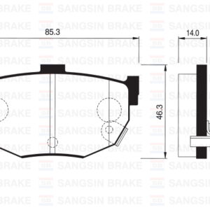 ARKA FREN BALATA HYUNDAI ELANTRA 1.6L G4ED benzinli 16v 01-06 / COUPE 1.6L 96-02 / LANTRA 1.6L 90-95