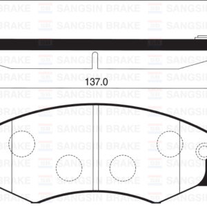 ÖN FREN BALATA HYUNDAI SONATA 1.8L 2.0L 88-96 / ELANTRA 1.6L 1.8L 2.0L 90-00 /NISSAN ALTIMA 2.0L CA20 A31 89-94 5810138A40-581012DA20-WVA21725