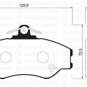 ÖN FREN BALATA HYUNDAI H100 2.5L D4BA 4D55 4D56 PANELVAN 94-05