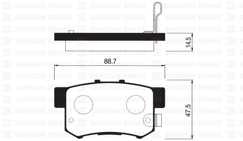 ARKA FREN BALATA HONDA ACCORD 2.0L F20 90-98 / CIVIC 1.6L D16 VTEC VTI 01-05 / 1.4L 1.6L 96-01 / 1.6L R16A2 VTEC sedan 06- / LEGEND 3.2L 91-96 /