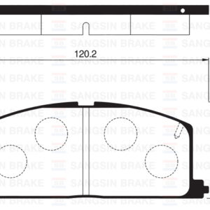 ÖN FREN BALATA TOYOTA COROLLA 1.6L 4A-F AE92 88-91 / COROLLA 1.3L 2E EE90. EE100 88-98 / STARLET 1.3 L 4E-FE EP91 96-98