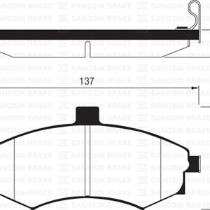 ÖN FREN BALATA HYUNDAI MATRIX 1.5L D4FA CRDi dizel 05- / ELANTRA 1.6L benzinli 01-03 - tepeli tip