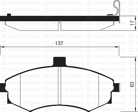 ÖN FREN BALATA HYUNDAI MATRIX 1.5L D4FA CRDi dizel 05- / ELANTRA 1.6L benzinli 01-03 - tepeli tip