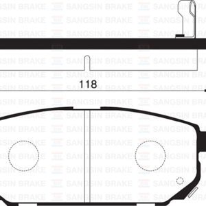 ARKA FREN BALATA KIA SORENTO 2.5L D4CB CRDi 02- 583023ED00-583023EE00-583023ED01