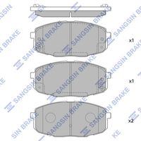 ÖN FREN BALATA HYUNDAI İ30 1.6L D4FB CRDi dizel 07-11 1.4L 1.6L benzinli 08-  / KIA CERATO 1.6L ben zinli 10-  / CEED 1.4L 1.6L benzinli 07-  -