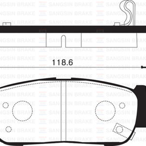 ARKA FREN BALATA HYUNDAI SANTAFE 2.0L CRDi 06- 583022BA20-583024AA00-583022BA40