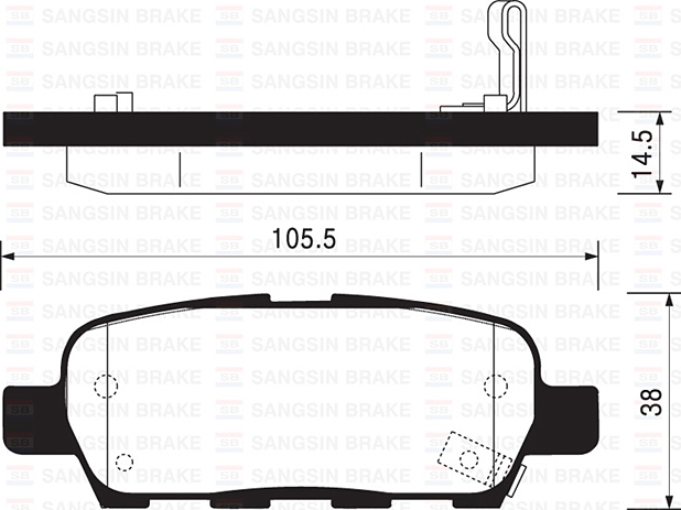 ARKA FREN BALATA NISSAN X-TRAIL 2.0L QR20 T30 01-07 D4060JA00J-44060AM485-44060EG00J