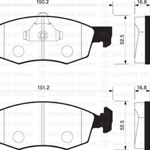 ÖN FREN BALATA FIAT PALIO WEEKEND 96- / ALBEA 01- / DOBLO 00-