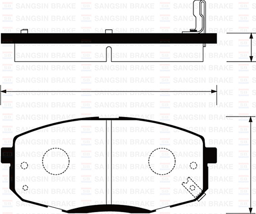 ÖN FREN BALATA HYUNDAI İ30 1.6L D4FB CRDi dizel 07-11 / 1.4L 1.6L benzinli 08- / KIA CERATO 1.6L benzinli 10- / CEED 1.4L 1.6L benzinli 07-