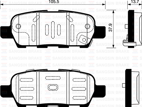 ARKA FREN BALATA NISSAN QASHQAI 1.6L 2.0L HR16 HR20 J10 06-10 / JUKE 1.5L Dci F15 10- 1.6L HR16DE F15 10- / MURANO 3.5L Z51 DCi 08- / X-TRAIL 2.0L