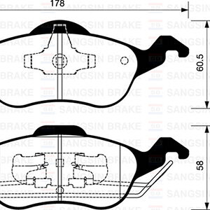 ÖN FREN BALATA FORD FOCUS 1.4L 1.6L 1.8L 2.0L 98-04 TAMT2K021FCS-1075558-98AB2K021AG