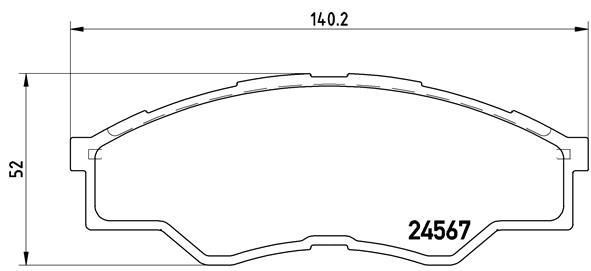 ÖN FREN BALATA TOYOTA HILUX 2.5L 2KDFTV KUN15 VIGO 4x2 08-09 044650K160-04465YZZQA-044650K010