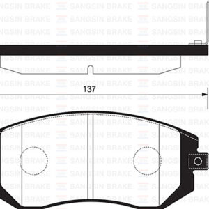 ÖN FREN BALATA SUBARU IMPREZA 1.5L EJ15 GE3 06-12 / FORESTER 2.0L EJ20 SH 08-13 / OUTBACK 2.0L 04-09 / BRZ 2.0L ZC6 12- / LEGACY 2.0L 04-09 /
