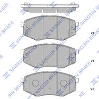 ÖN FREN BALATA HYUNDAI SONATA 09-14 / iX20 1.4L 1.6L D4FC G4FC 10-  / KIA SOUL 14-