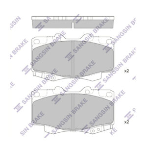 ÖN BALATA TOYOTA HILUX PICKUP 2.5D-4D 4WD 01   GDB3428