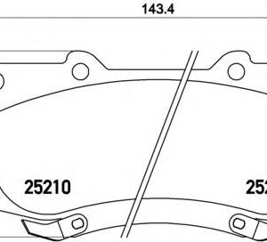 ÖN FREN BALATA TOYOTA HILUX 2.5L 2KDFTV KUN35 VIGO 4x4 10-