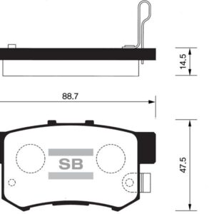 ÖN BALATA IMPREZA 2.0 WRX TURBO 12.02   2.0 WRX TURBO KOMBI 2.0 TURBO 00   GDB3307-GDB3131